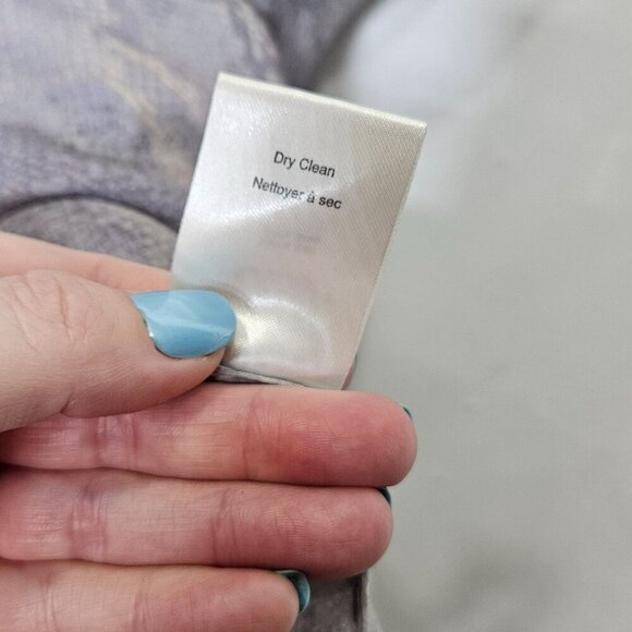 Babaton XS 100% Silk Snake Print Tank Top Lightweight Luxury Animal Purple‎ Gray - Picture 6 of 11